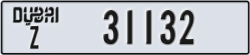 dubai - code - Z - number -31132