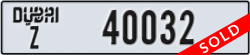dubai - code - Z - number -40032
