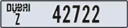 dubai - code - Z - number -42722