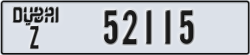 dubai - code - Z - number -52115