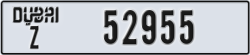 dubai - code - Z - number -52955