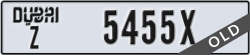 dubai - code - Z - number -5455X
