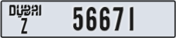 dubai - code - Z - number -56671