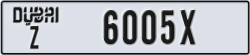 dubai - code - Z - number -6005X