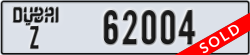 dubai - code - Z - number -62004