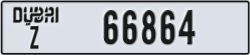 dubai - code - Z - number -66864
