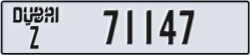 dubai - code - Z - number -71147