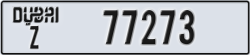 dubai - code - Z - number -77273