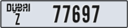 dubai - code - Z - number -77697