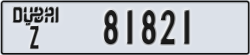 dubai - code - Z - number -81821