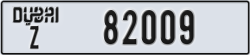 dubai - code - Z - number -82009