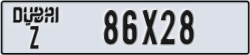 dubai - code - Z - number -86X28