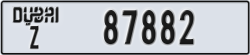 dubai - code - Z - number -87882