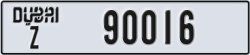 dubai - code - Z - number -90016