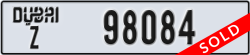 dubai - code - Z - number -98084