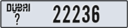 dubai - code - _ - number -22236