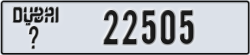 dubai - code - _ - number -22505