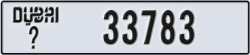dubai - code - _ - number -33783