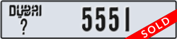 dubai - code - _ - number -5551