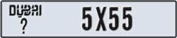 dubai - code - _ - number -5X55