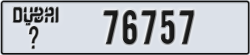 dubai - code - _ - number -76757