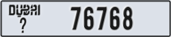 dubai - code - _ - number -76768