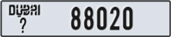 dubai - code - _ - number -88020