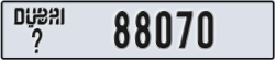 dubai - code - _ - number -88070
