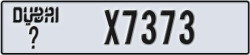 dubai - code - _ - number -X7373