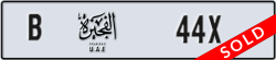 fujairah - code - B - number -44X