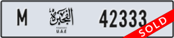 fujairah - code - M - number -42333