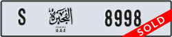 fujairah - code - S - number -8998
