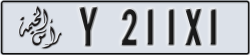 ras al khaimah - code - Y - number -211X1