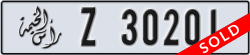 ras al khaimah - code - Z - number -30201