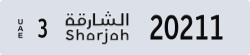 sharjah - code - 3 - number -20132
