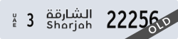 sharjah - code - 3 - number -22256