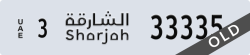 sharjah - code - 3 - number -33335