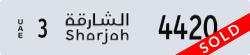 sharjah - code - 3 - number -4420