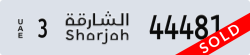 sharjah - code - 3 - number -44481