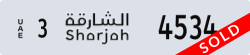sharjah - code - 3 - number -4534