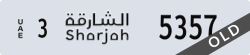 sharjah - code - 3 - number -5357