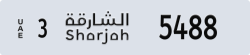 sharjah - code - 3 - number -5488
