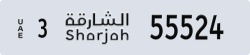 sharjah - code - 3 - number -55524