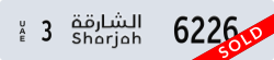 sharjah - code - 3 - number -6226