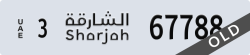 sharjah - code - 3 - number -67788