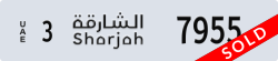 sharjah - code - 3 - number -7955