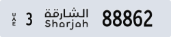 sharjah - code - 3 - number -88783