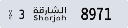 sharjah - code - 3 - number -8971