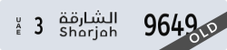 sharjah - code - 3 - number -9649