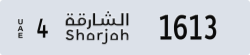 sharjah - code - 4 - number -1613
